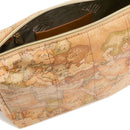 Borsa Donna a Tracolla 1A Classe Alviero Martini linea Soft Ranch in Tessuto Soft Geo Classic e Castagna LG05