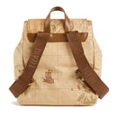 Zaino Donna 1A Classe Alviero Martini linea Soft Ranch in Tessuto Soft Geo Classic e Castagna LG06