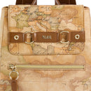 Zaino Donna 1A Classe Alviero Martini linea Soft Ranch in Tessuto Soft Geo Classic e Castagna LG06