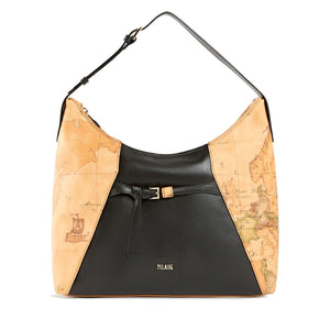 Borsa Donna Sottospalla Hobo 1A Classe Alviero Martini linea Geo Saloon Geo Classic e Nero LG09