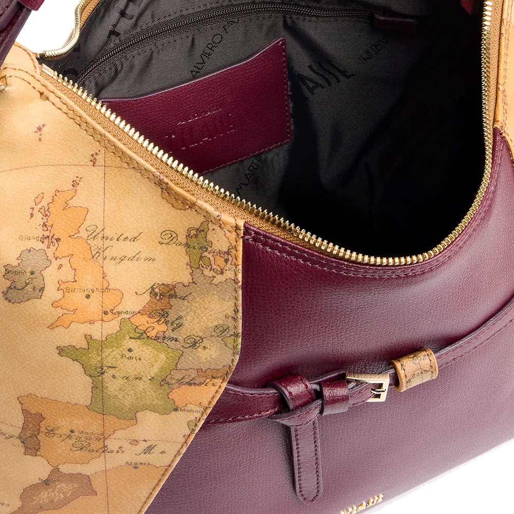 Borsa Donna Sottospalla Hobo 1A Classe Alviero Martini linea Geo Saloon Geo Classic e Bordeaux LG09