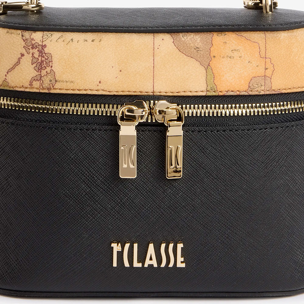 Mini Bag Donna a Tracolla 1A Classe Alviero Martini linea Treasure Bag Nero LG36