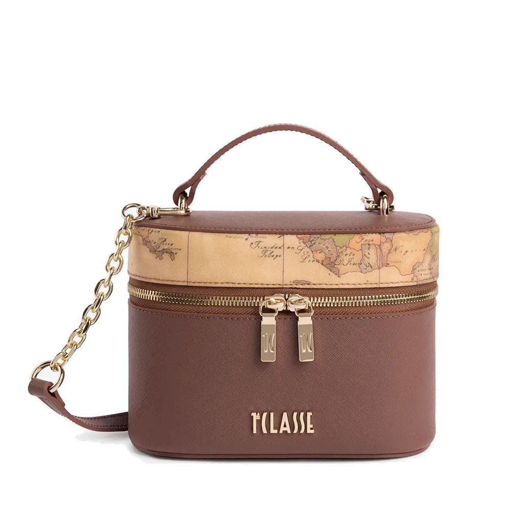 Mini Bag Donna a Tracolla 1A Classe Alviero Martini linea Treasure Bag Marrone LG36