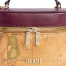 Mini Bag Donna a Tracolla 1A Classe Alviero Martini linea Treasure Bag Geo Classic e Bordeaux LG36