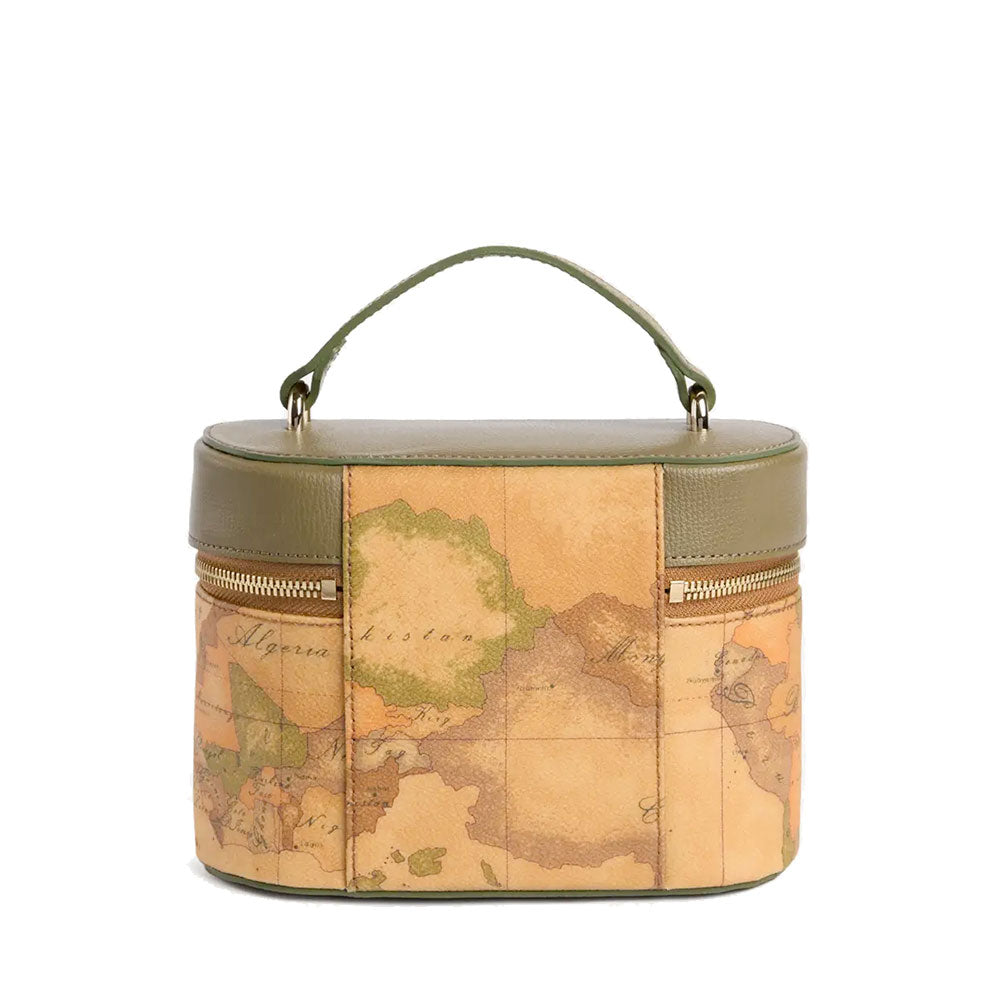 Mini Bag Donna a Tracolla 1A Classe Alviero Martini linea Treasure Bag Geo Classic e Verde Oliva LG36