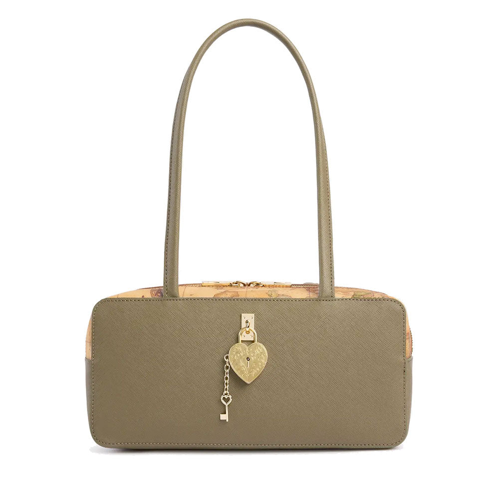 Borsa Donna Sottospalla 1A Classe Alviero Martini linea Love Charm Bag Verde Oliva LG37