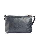 Damen-Umhängetasche 1A Klasse Alviero Martini Linie Soft Color aus Soft-Gewebe Anthrazit LG57