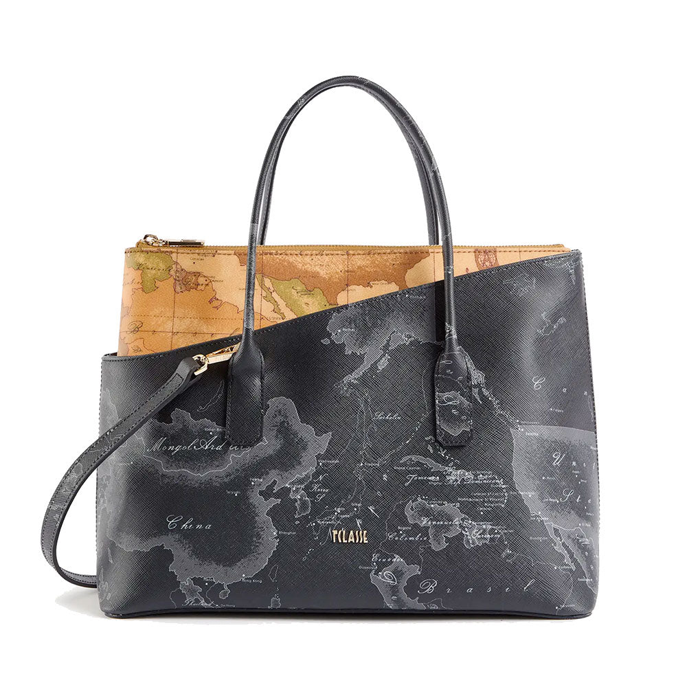 Borsa Donna a Mano 1A Classe Alviero Martini linea Geo Mix stampa Geo Night e Geo Classic LG80
