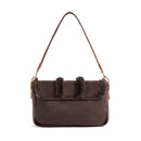 Borsa Donna Sottospalla 1A Classe Alviero Martini linea Chalet Chic in Tessuto Scamosciato e Eco Pelliccia Testa di Moro LG91