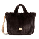Borsa Donna a Mano 1A Classe Alviero Martini linea Chalet Chic in Eco Pelliccia Testa di Moro LG92