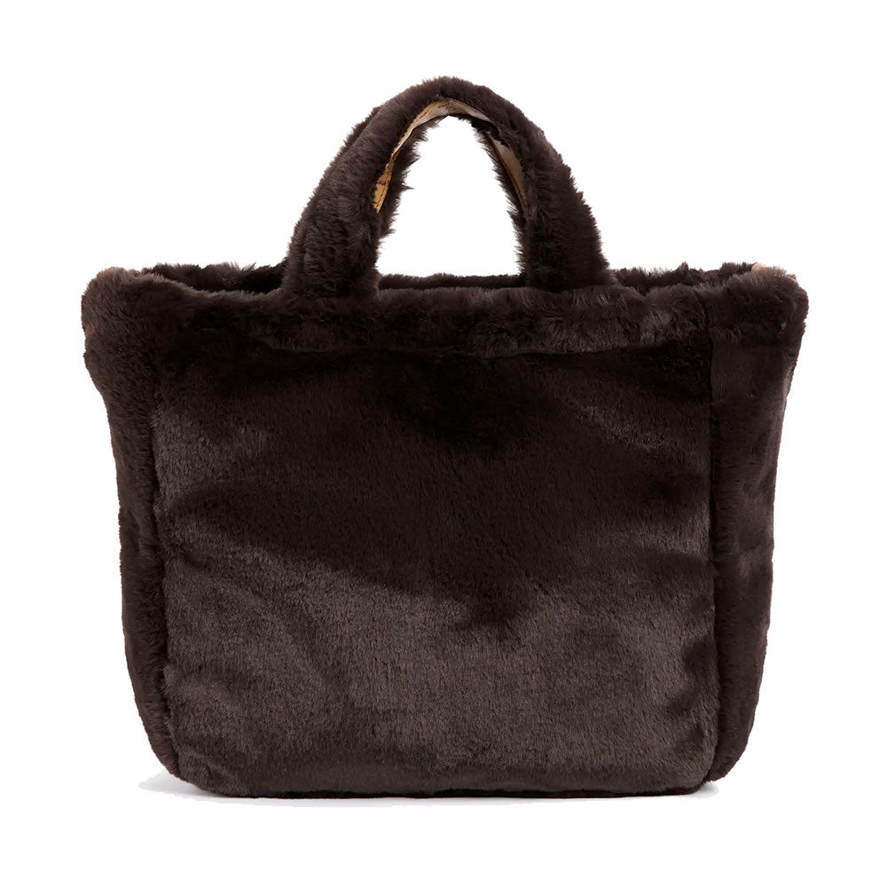Borsa Donna a Mano 1A Classe Alviero Martini linea Chalet Chic in Eco Pelliccia Testa di Moro LG92