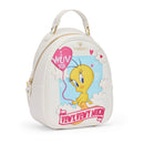 BRACCIALINI Damen-Rucksack Amy Looney Tunes Weiß Tweety Print