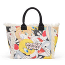 BRACCIALINI Damenhandtasche, Sommer-Linie Looney Tunes, aus bedrucktem Stoff
