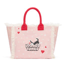 Borsa Donna a Mano BRACCIALINI linea Summer Looney Tunes in Tessuto stampa Silvestro