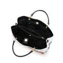 BRACCIALINI Große Damenhandtasche mit Bugs and Lola Bunny Print, Weiß, Postcards LT Line