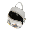 BRACCIALINI Damen-Rucksack mit Cartoline LT Grey Line und Daffy Duck Print