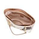 BRACCIALINI Damen-Einkaufstasche Cartoline LT Brown Line mit Taz-Aufdruck