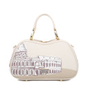 BRACCIALINI Damenhandtasche Cartoline LT Linie Elfenbein Porky und Petunia Druck