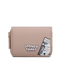 BRACCIALINI Damen-Geldbörse mit Knopf, Cartoline LT Beige Line, Lola Bunny Print