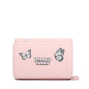 BRACCIALINI Damen-Geldbörse, mittelgroß, mit Knopf, Cartoline LT Pink, Tweety-Print