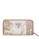 Portafoglio Donna Zip Around BRACCIALINI linea Cartoline LT Marrone stampa Taz