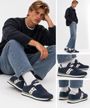 Scarpe Unisex Saucony Sneakers Jazz Navy Blue - Bianco