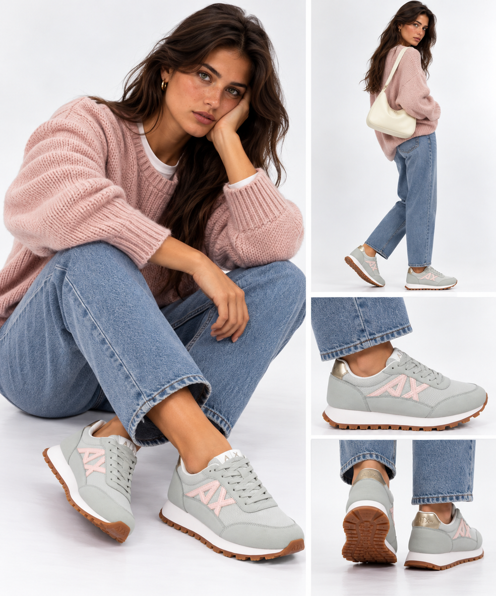 Scarpe Donna ARMANI EXCHANGE Sneakers Colore Dust - Salt Rose