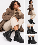 Women's Black Leather Boots LIU JO Rumi 46