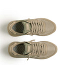 Sneakers Donna WUSHU RUYI Master M608 in Suede e Nylon Greige Desert Sage e Sand