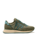 Sneakers Donna WUSHU RUYI Master M613 in Suede e Nylon Olivine Oil Green e Oil Blue