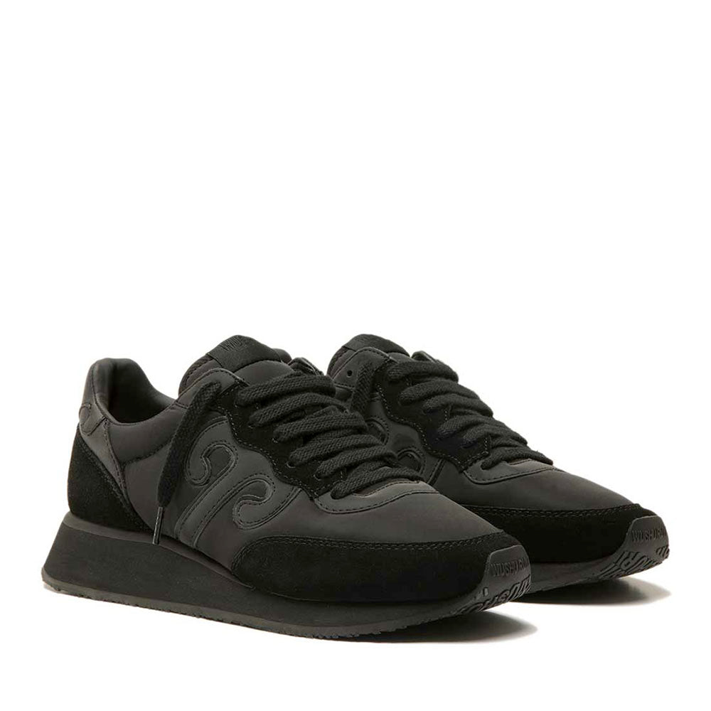 Sneakers Donna WUSHU RUYI Master M602 in Suede e Nylon Black Beauty