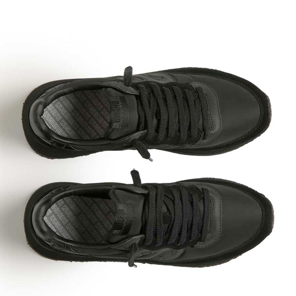 Sneakers Donna WUSHU RUYI Master M602 in Suede e Nylon Black Beauty