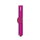 Porta Carte con Clip SECRID linea Miniwallet Crisple in Pelle Fuchsia con RFID