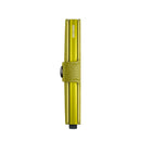 Porta Carte con Clip SECRID linea Miniwallet Crisple in Pelle Lime con RFID