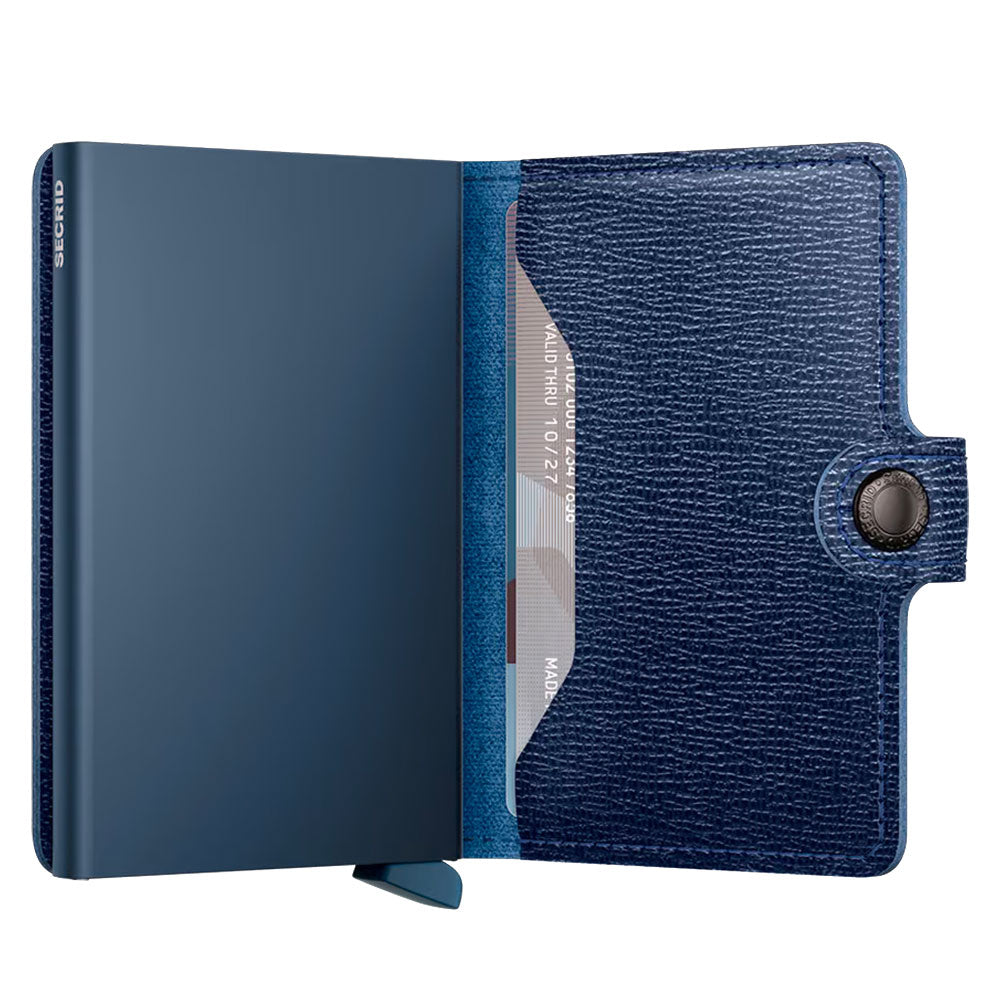 Porta Carte con Clip SECRID linea Miniwallet Crunch in Pelle Gold con RFID