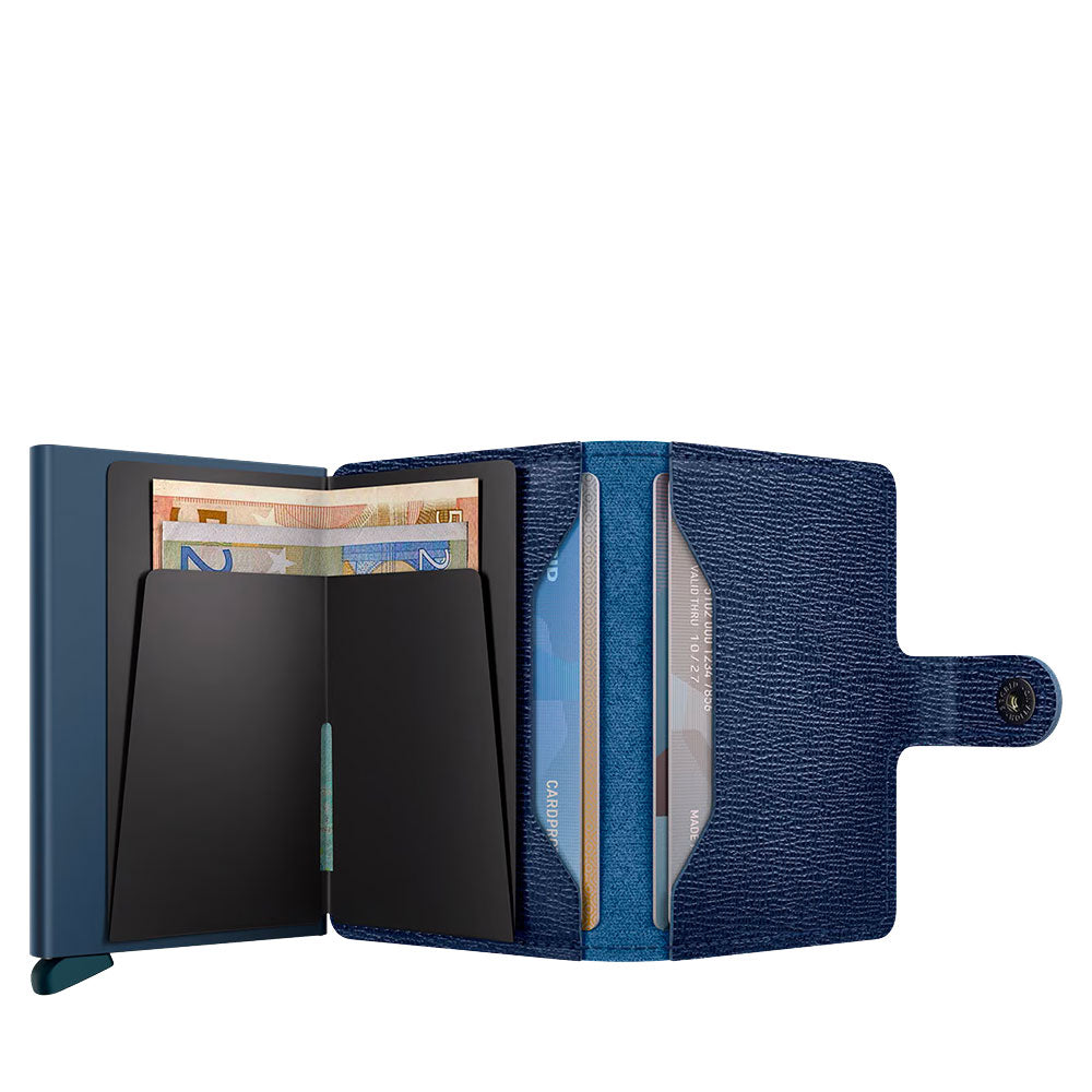 Porta Carte con Clip SECRID linea Miniwallet Crunch in Pelle Gold con RFID