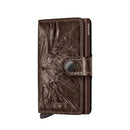 Porta Carte con Clip SECRID linea Miniwallet Crunch in Pelle Bronze con RFID