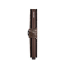 Porta Carte con Clip SECRID linea Miniwallet Crunch in Pelle Bronze con RFID