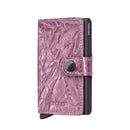 Porta Carte con Clip SECRID linea Miniwallet Crunch in Pelle Pink con RFID