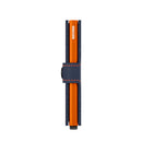 Porta Carte con Clip SECRID linea Miniwallet Matte in Pelle Nightblue e Orange con RFID
