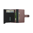 Porta Carte con Clip SECRID linea Miniwallet Matte in Pelle Rose con RFID