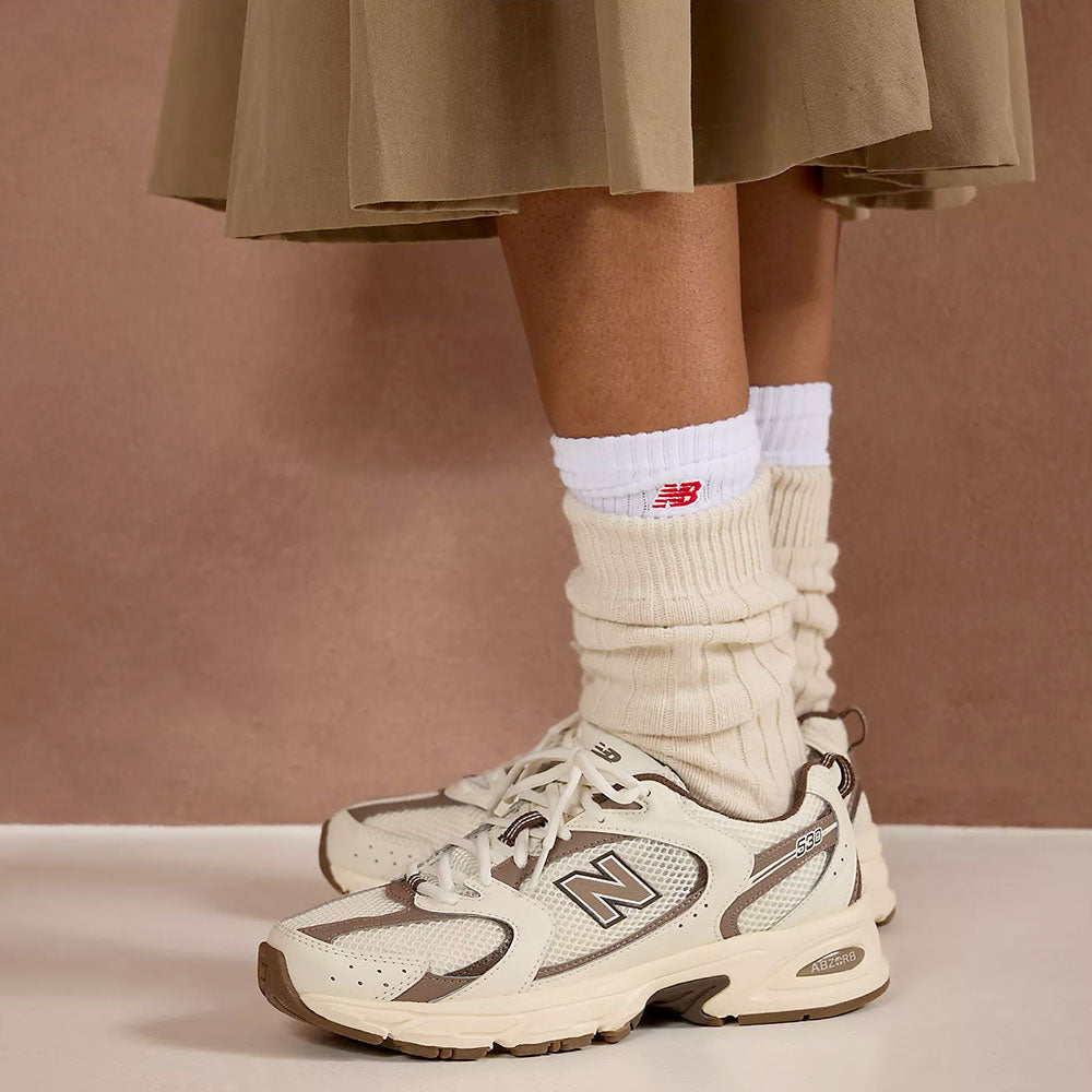 Sneakers Running NEW BALANCE 530 in Tessuto Sintetico e Mesh colore Turtledove Angora e Mushroom