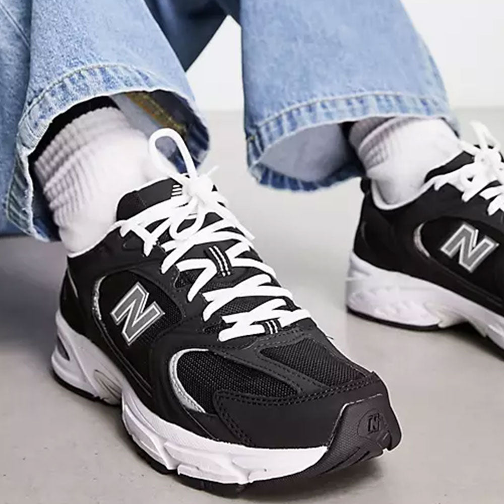 Scarpe Running NEW BALANCE Sneakers 530 in Tessuto Sintetico e Mesh colore Black Magnet e Silver