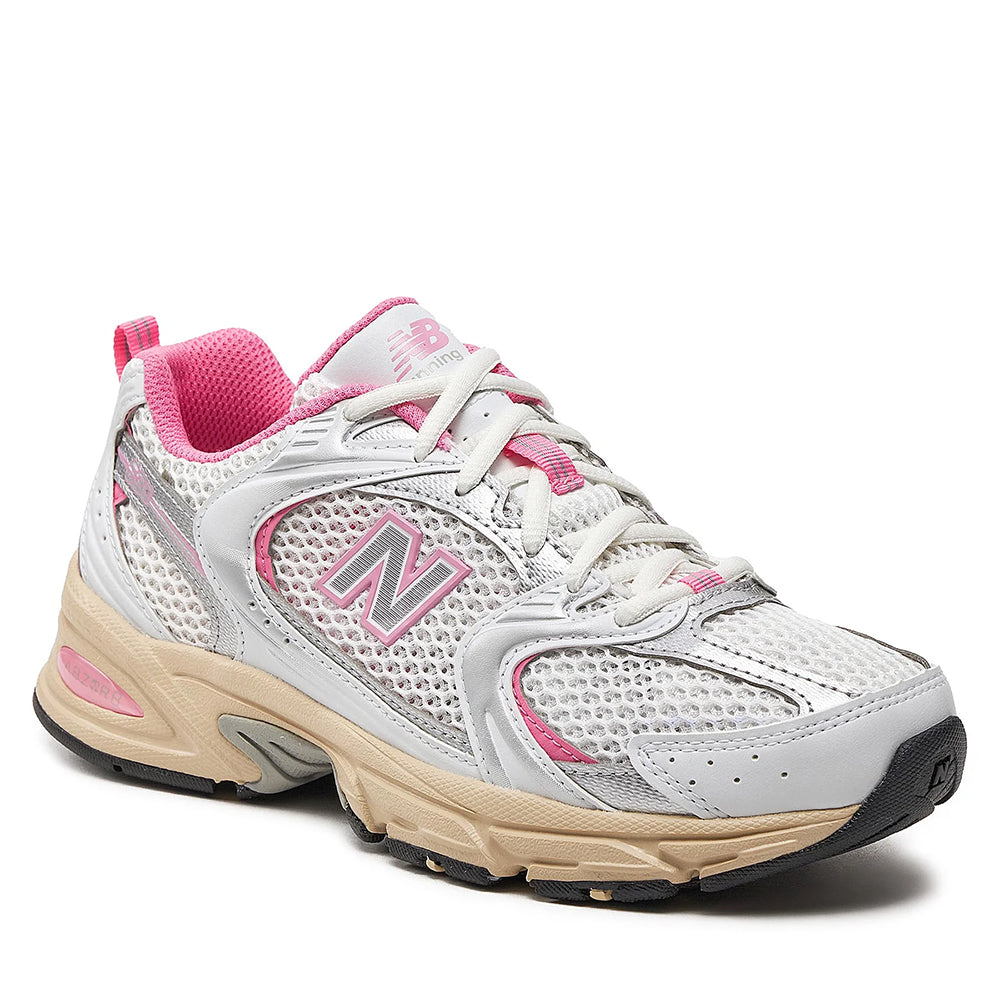 Scarpe Running NEW BALANCE Sneakers 530 in Tessuto Sintetico e Mesh colore White e Pink