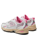 Scarpe Running NEW BALANCE Sneakers 530 in Tessuto Sintetico e Mesh colore White e Pink