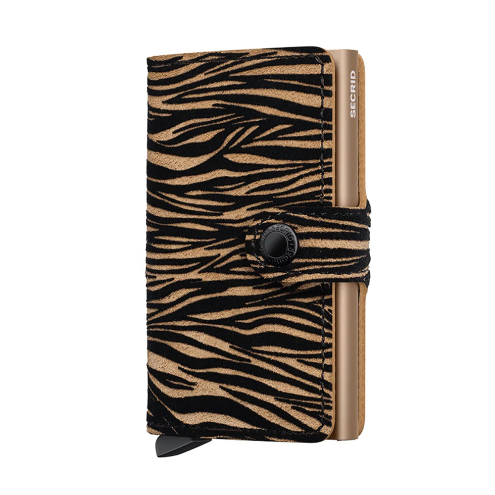 Porta Carte con Clip SECRID Miniwallet Zebra Beige con RFID