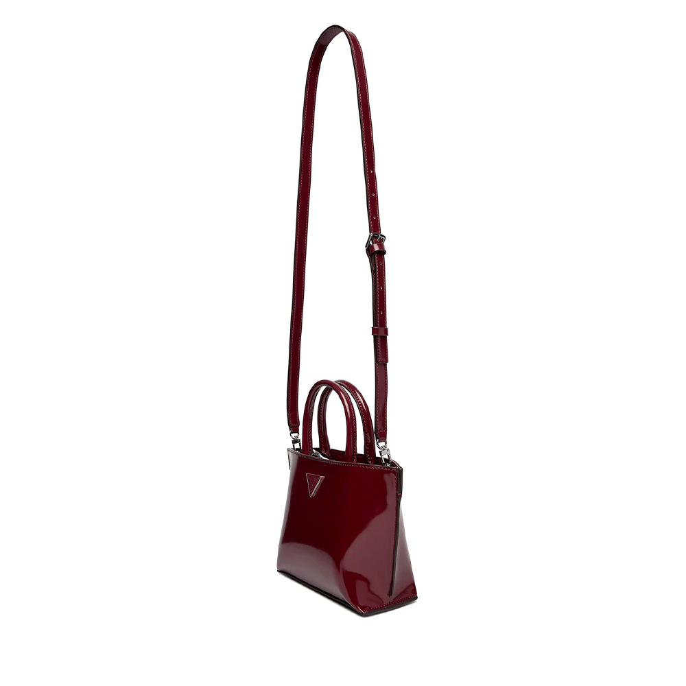 Borsa Donna Mini a Mano GUESS Linea Arnela colore Burgundy