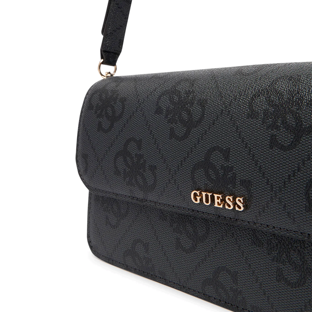 Borsa Donna a Spalla GUESS Linea Sadie colore Coal Logo
