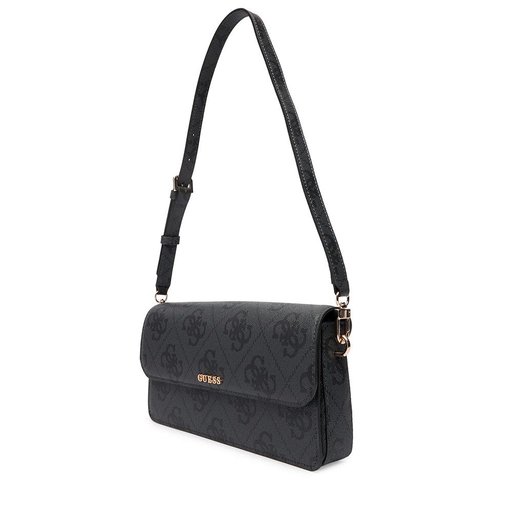 Borsa Donna a Spalla GUESS Linea Sadie colore Coal Logo