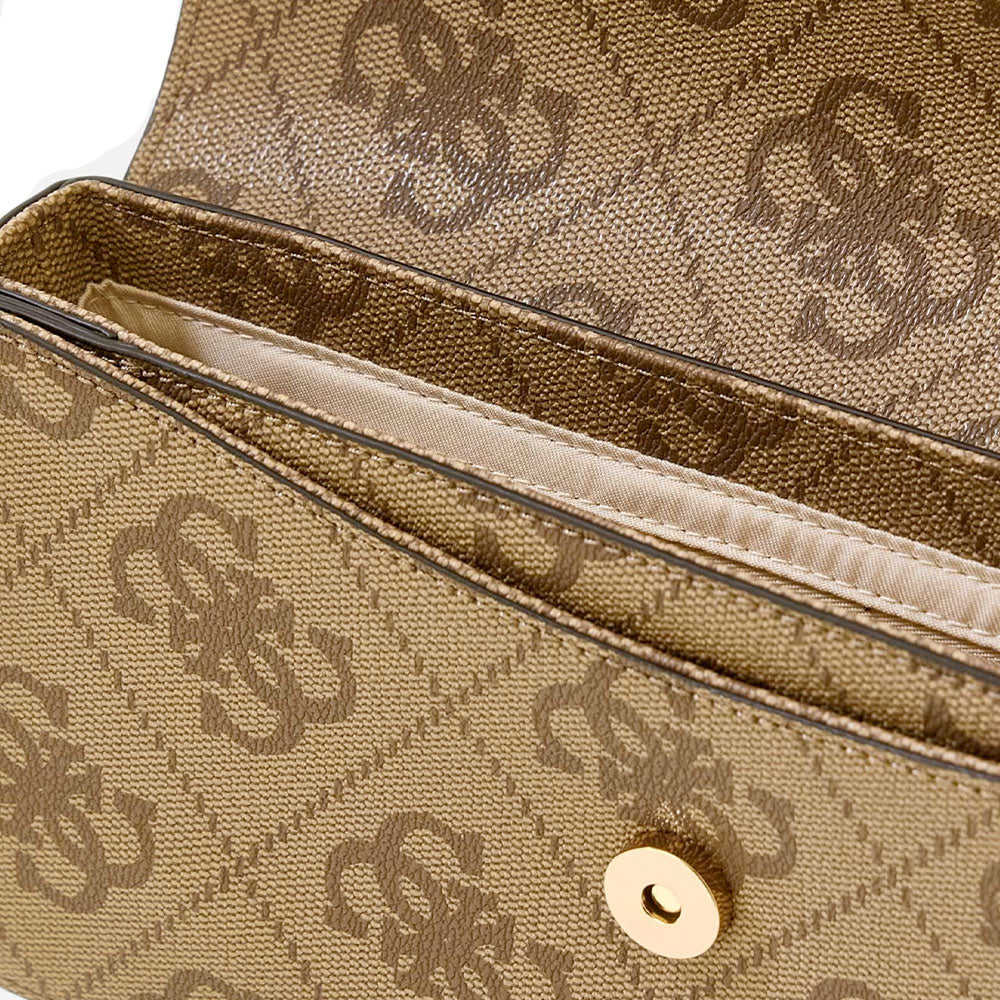 Borsa Donna a Spalla GUESS Linea Sadie colore Latte Logo